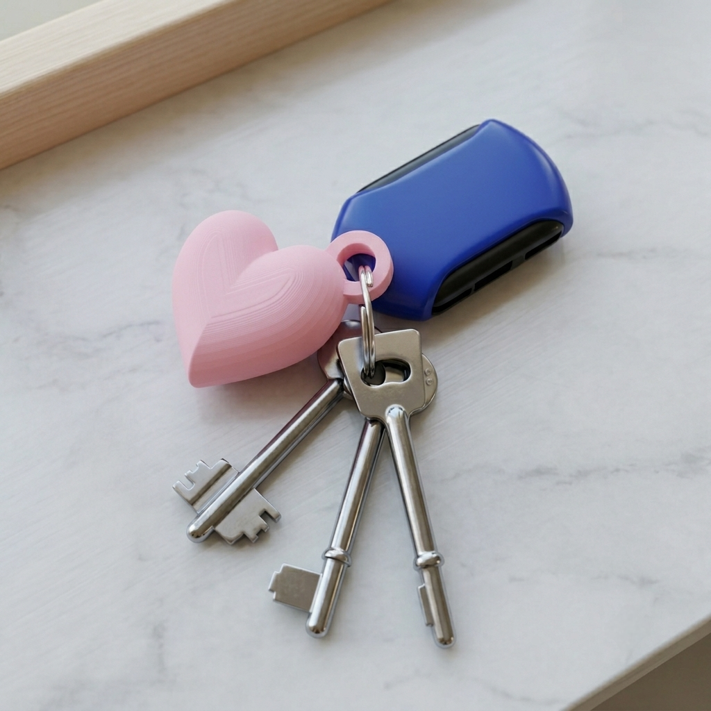 Heart keychain