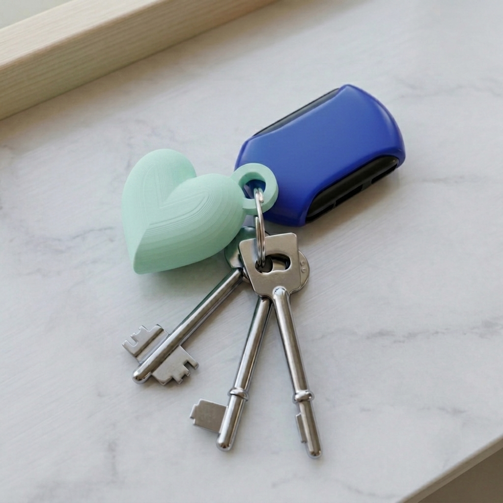 Heart keychain