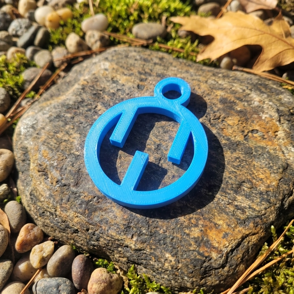 Geometric Emblem Keychain