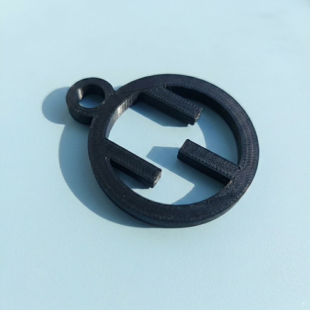 Geometric Emblem Keychain