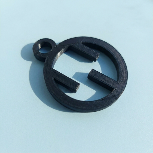 Geometric Emblem Keychain