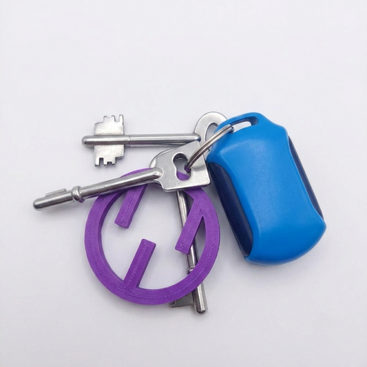 Geometric Emblem Keychain