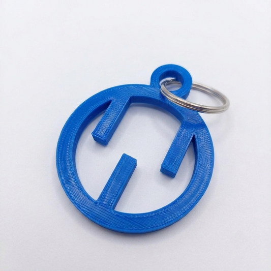 Geometric Emblem Keychain