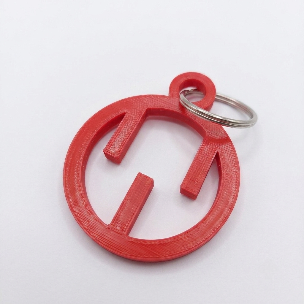 Geometric Emblem Keychain