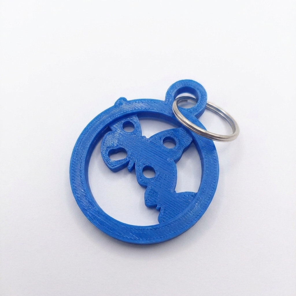 Double Butterfly Keychain