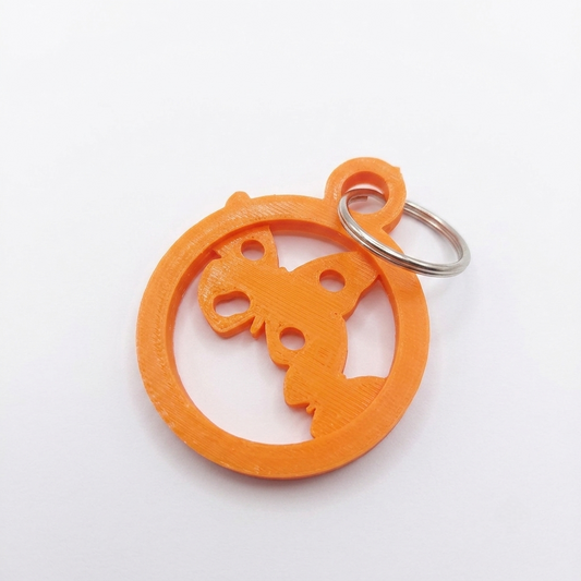 Double Butterfly Keychain