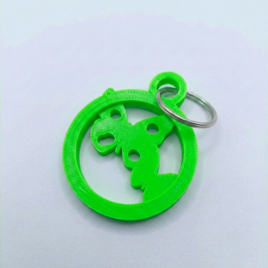 Double Butterfly Keychain