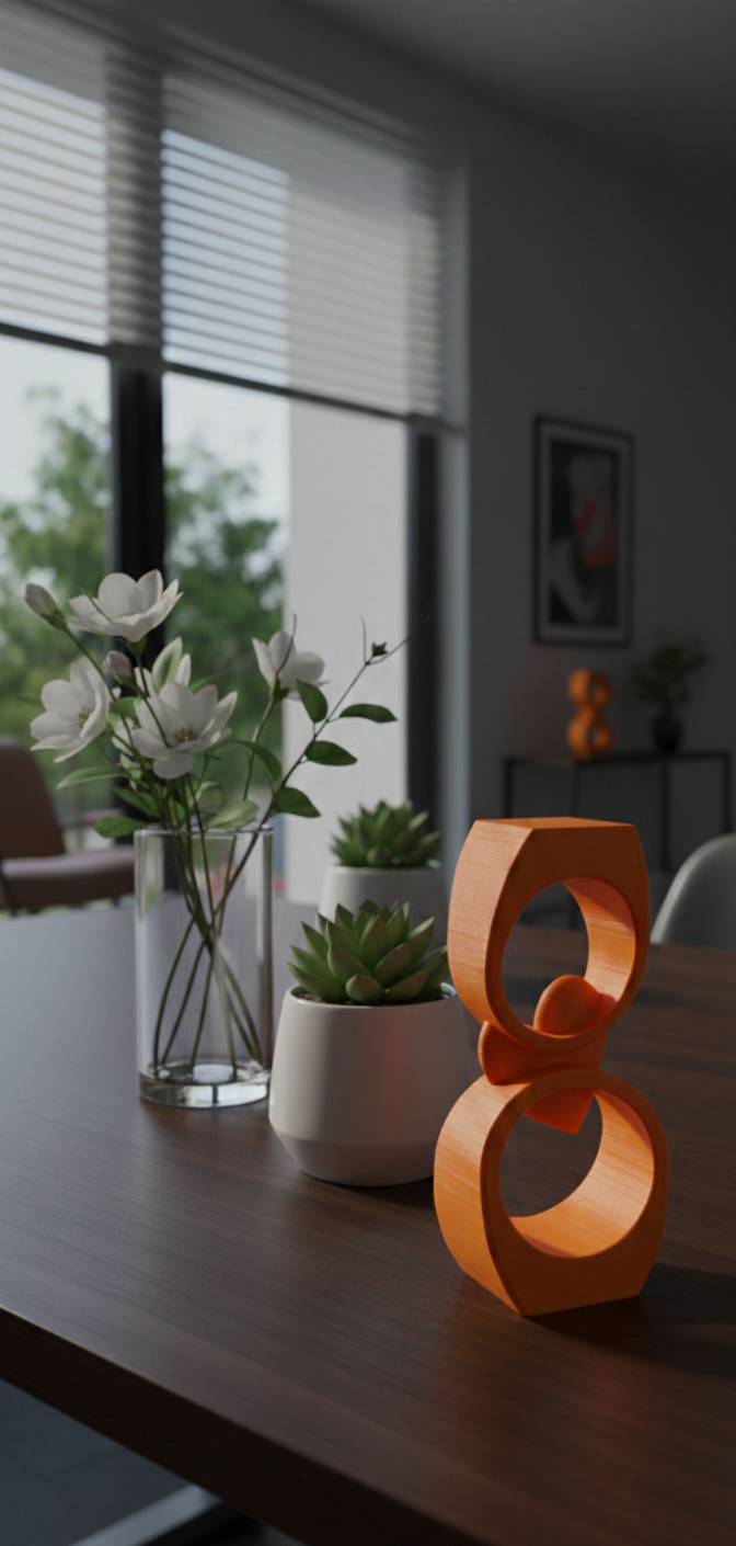 3D Printed Ring Duo for Home and office decor (Bundle)