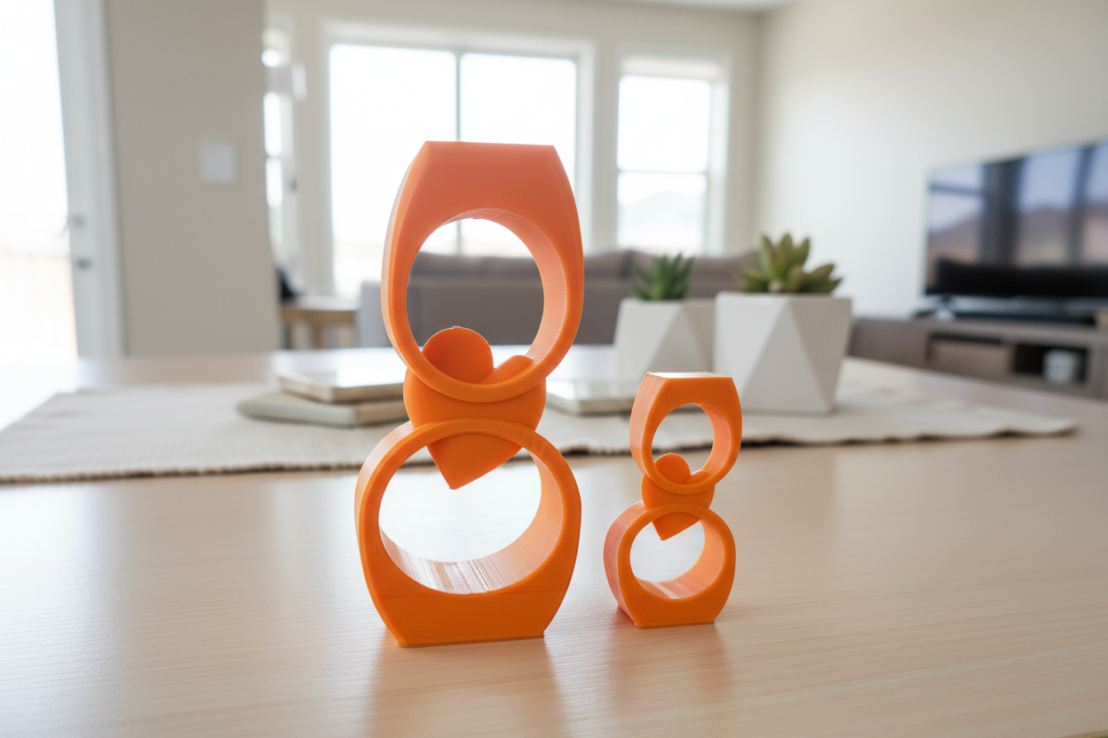 3D Printed Ring Duo for Home and office decor (Bundle)